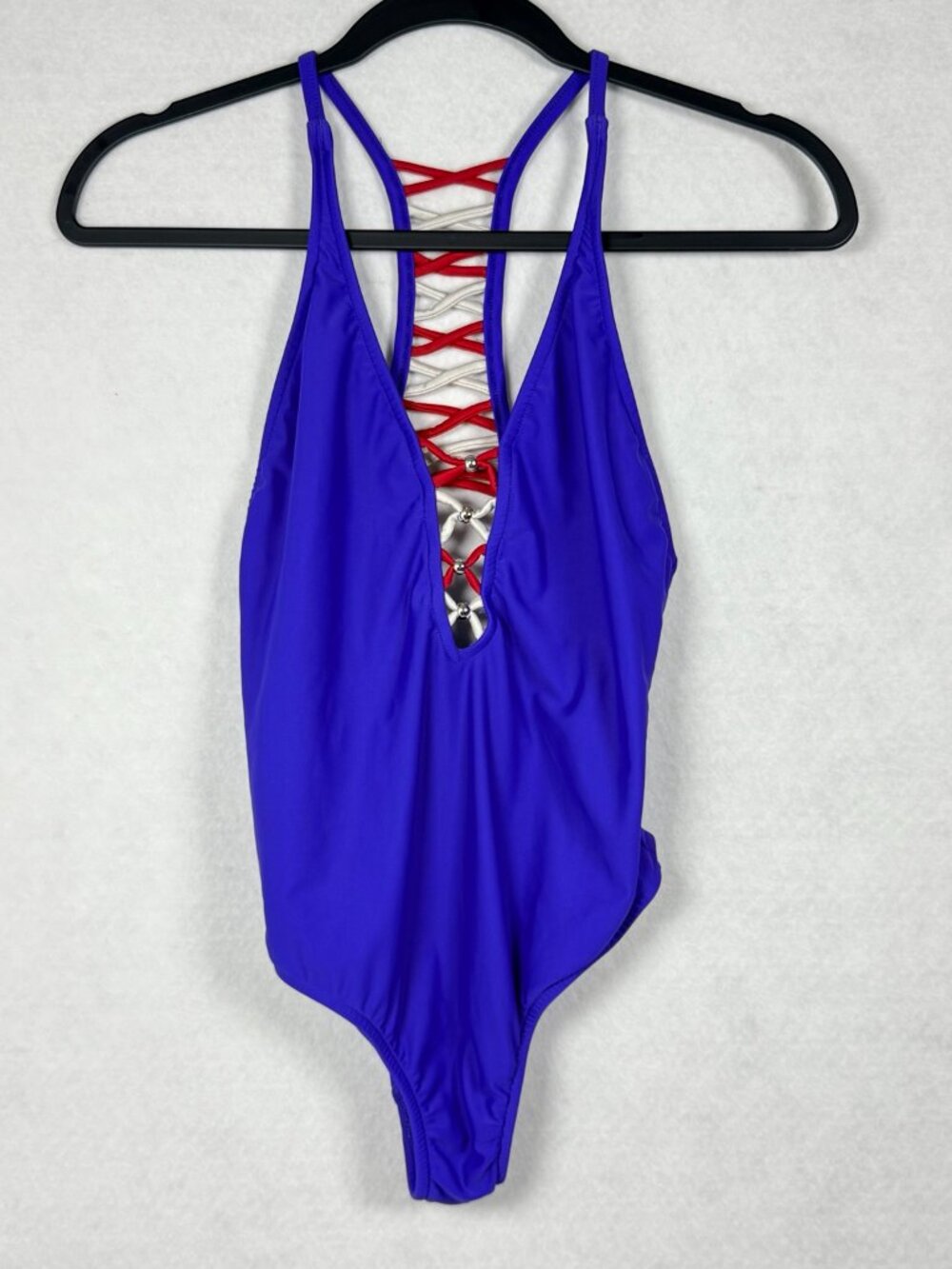 Venus USA Patriotic Crisscross One Piece Swimsuit Sm/Med - Picture 3 of 12